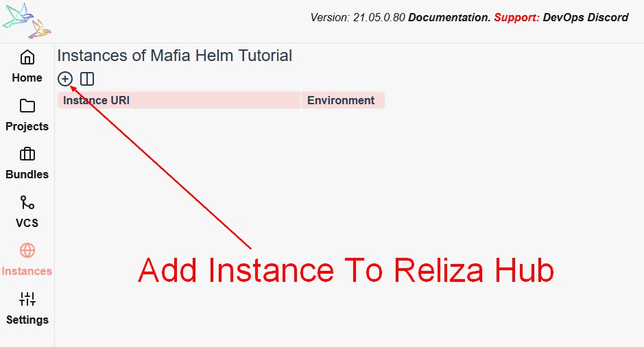 Add Instance To Reliza Hub